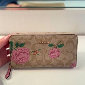 Floral Coach Wallet